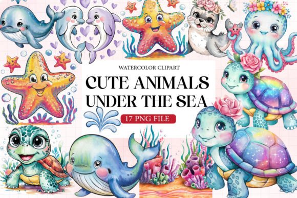 Download Cute Animals Under the Sea Sublimation - Premium Resources